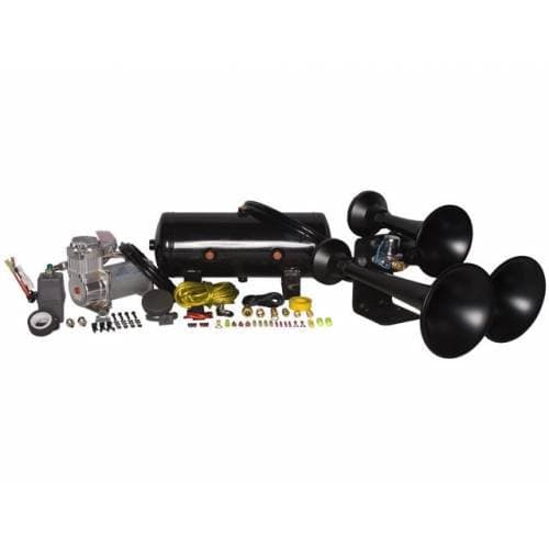 Outlaw 3 Chime Black, 2 Gallon 325c, Train Horn Kit