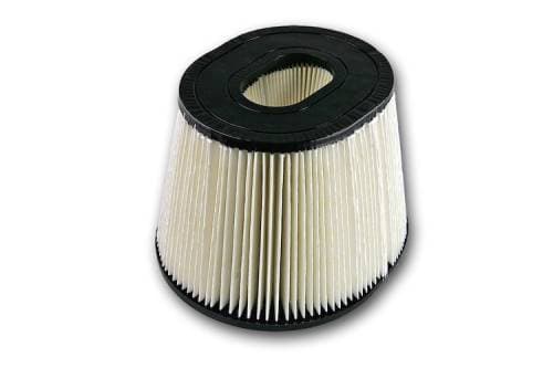 S&B Replacement Air Filter for Ford (2008-10) F-250/F-350 6.4L Diesel (Dry Extendable, White)