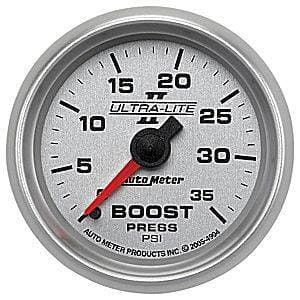 Auto Meter Ultra Lite II Series, Boost Pressure 0-35psi (Mechanical)