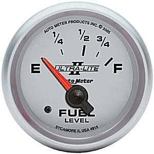 Auto Meter Ultra Lite II Series, Fuel Level (Short Sweep Electric) Ford