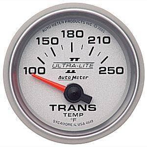 Auto Meter Ultra Lite II Series, Transmission Temperature 100*-250*F (Short Sweep Electric)