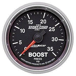Auto Meter Sport-Comp II Series, Boost Pressure 0-35psi (Mechanical)