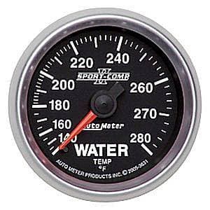 Auto Meter Sport-Comp II Series, Water Temperature 140*-280*F (Mechanical)