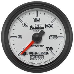 Auto Meter Phantom II Series, Diesel Fuel Rail Pressure 0-30,000psi (Full Sweep Electric) 6.7L Cummins