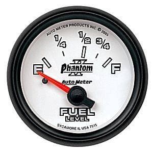 Auto Meter Phantom II Series, Fuel Level (Short Sweep Electric) Ford