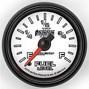 Auto Meter Phantom II Series, Fuel Level Programmable (Full Sweep Electric)