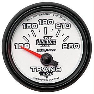 Auto Meter Phantom II Series, Transmission Temperature 100*-250*F (Short Sweep Electric)