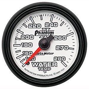 Auto Meter Phantom II Series, Water Temperature 140*-280*F (Mechanical)