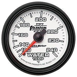 Auto Meter Phantom II Series, Water Temperature 120*-240*F (Mechanical)
