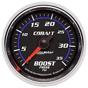 Auto Meter Cobalt Series, Boost Pressure 0-35psi (Mechanical)