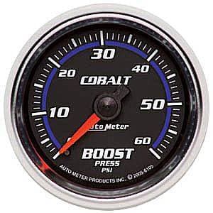 Auto Meter Cobalt Series, Boost Pressure 0-60psi (Mechanical)
