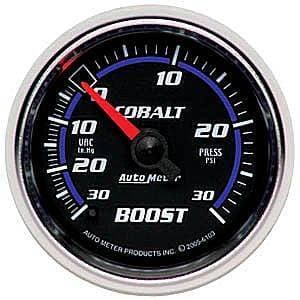 Auto Meter Cobalt Series, Boost/Vacuum Pressure 30"HG/30psi (Mechanical)