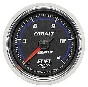 Auto Meter Cobalt Series, Fuel Pressure 0-15psi (Full Sweep Electric)