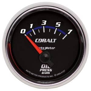 Auto Meter Cobalt Series, Oil Pressure 0-7 Bar (Short Sweep Electric)