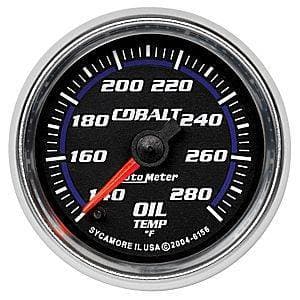 Auto Meter Cobalt Series, Oil Temperature 140*-280*F (Full Sweep Electric)