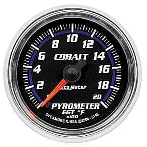 Auto Meter Cobalt Series, Pyrometer Kit 0*-2000*F (Full Sweep Electric)
