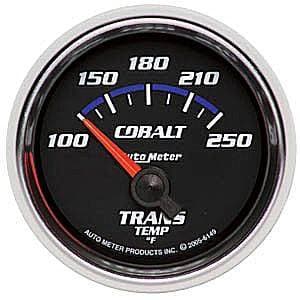 Auto Meter Cobalt Series, Transmission Temperature 100*-250*F (Short Sweep Electric)
