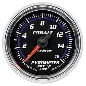Auto Meter Cobalt Series, Pyrometer Kit 0*-1600*F (Full Sweep Electric)