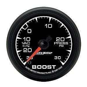 Auto Meter ES Series, Boost/Vacuum Pressure 30"HG/30psi (Full Sweep Electric)