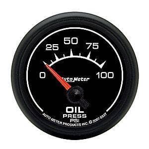 Auto Meter ES Series, Oil Pressure 0-100psi (Short Sweep Electric)