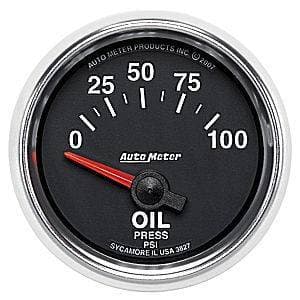 Auto Meter GS Series, Oil Pressure 0-100psi (Short Sweep Electric)