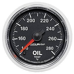 Auto Meter GS Series, Oil Temperature 140*-280*F (Full Sweep Electric)
