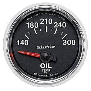 Auto Meter GS Series, Oil Temperature 140*-300*F (Short Sweep Electric)