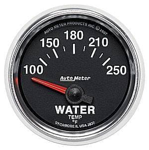 Auto Meter GS Series, Water Temperature 100*-250*F (Short Sweep Electric)
