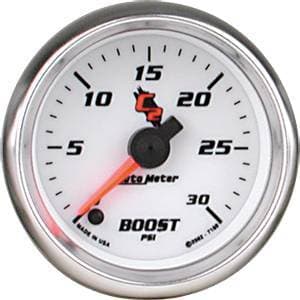 Auto Meter C2 Series, Boost Pressure 0-30psi (Full Sweep Electric)