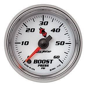 Auto Meter C2 Series, Boost Pressure 0-60psi (Full Sweep Electric)