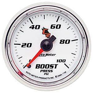 Auto Meter C2 Series, Boost Pressure 0-100psi (Mechanical)