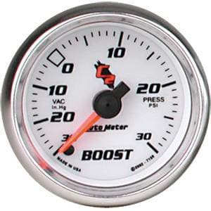 Auto Meter C2 Series, Boost/Vacuum 30"HG/30psi (Full Sweep Electric)