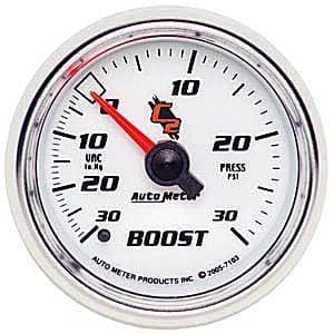 Auto Meter C2 Series, Boost/Vacuum 30"HG/30psi (Mechanical)