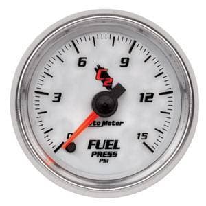 Auto Meter C2 Series, Fuel Pressure 0-15psi (Full Sweep Electric)