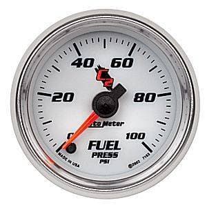 Auto Meter C2 Series, Fuel Pressure 0-100psi (Full Sweep Electric)