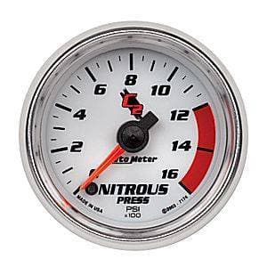 Auto Meter C2 Series, Nitrous Pressure 0-1600psi (Full Sweep Electric)