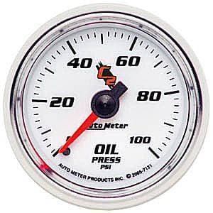 Auto Meter C2 Series, Oil Pressure 0-100psi (Mechanical)