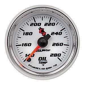 Auto Meter C2 Series, Oil Temperature 140*-280*F (Full Sweep Electric)