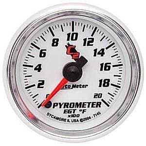 Auto Meter C2 Series, Pyrometer Kit 0*-2000*F (Full Sweep Electric)