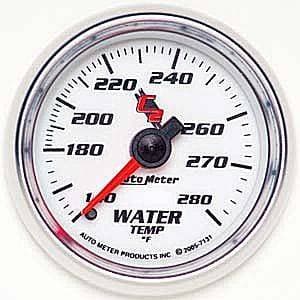 Auto Meter C2 Series, Water Temperature 140*-280*F (Mechanical)