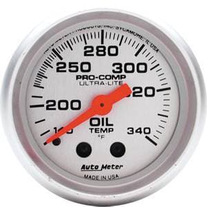 Auto Meter Ultra Lite Series, Oil Tank Temperature 140*-340*F (Mechanical)