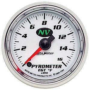 Auto Meter NV Series, Pyrometer Kit 0*-1600*F (Full Sweep Electric)