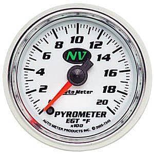 Auto Meter NV Series, Pyrometer Kit 0*-2000*F (Full Sweep Electric)