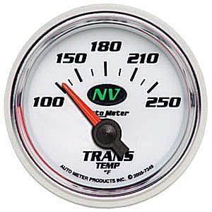 Auto Meter NV Series, Transmission Temperature 100*-250*F (Short Sweep Electric)