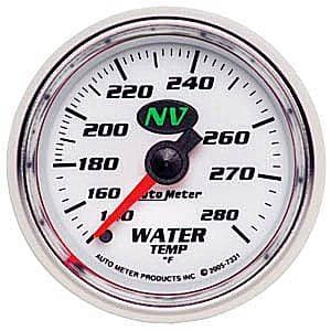 Auto Meter NV Series, Water Temperature 140*-280*F (Mechanical)