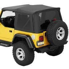 Bestop Supertop NX, Jeep (1997-06) TJ Wrangler, w/ tinted side &  rear windows (Black Denim)