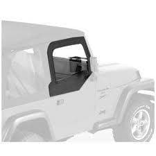 Bestop Fabric Replacement Upper Door Skins, Jeep (1997-06) TJ Wrangler (Black Denim)