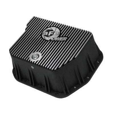 aFe Power Pro Series Transmission Pan, Dodge (1994-07) L6-5.9L (td) Cummins (727 (36RH, 37RH), 518 (46RH, 46RE), 618 (47RH, 47RE, 48RE) Transmissions), Black w/ Machined Fins