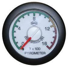 Isspro EV2 Series White Face/Red Pointer/Green Lighting, EGT Gauge (0-1600*) Pre-Turbo Color Coded