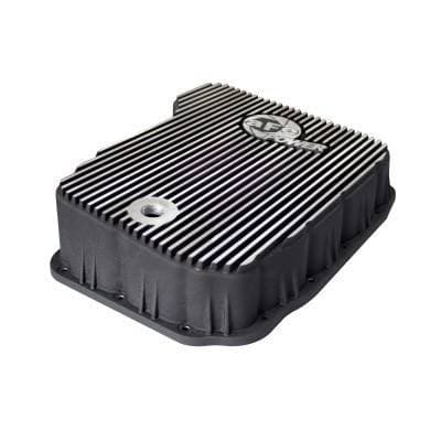 aFe Power Pro Series Transmission Pan for Dodge/Ram (2007.5-12) L6-6.7L (td) Cummins 68RFE, Black w/ Machined Fins